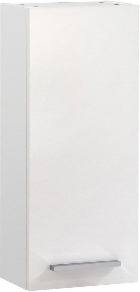 Saphir Hängeschrank Quickset 335 Wand-Badschrank 30 cm breit mit 1 Tür und 2 Einlegeböden Badezimmer-Hängeschrank inkl. Türdämpfer, Griffe in Chrom Glanz von Saphir