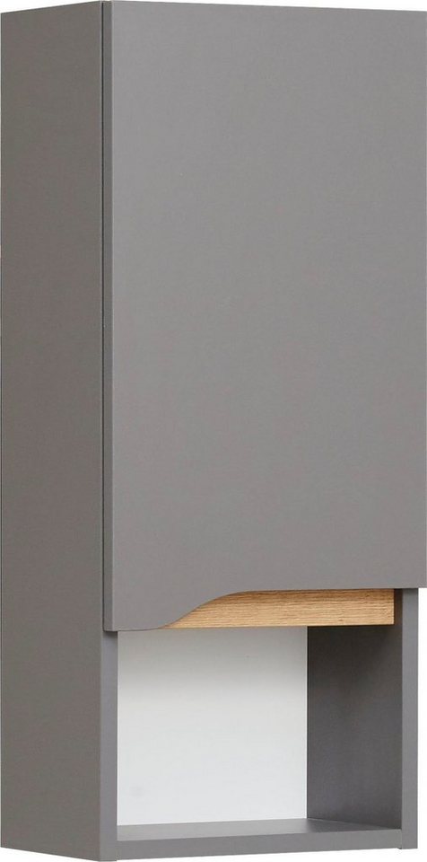 Saphir Hängeschrank Quickset Wand-Badschrank 30 cm breit mit 1 Tür, 1 offenes Fach Badezimmer-Hängeschrank inkl. Türdämpfer, grifflos von Saphir