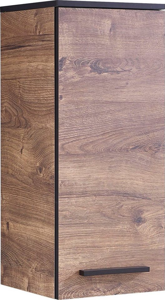 Saphir Hängeschrank Quickset 374 Wand-Badschrank, 1 Tür, 2 Einlegeböden, inkl. Türdämpfer Badezimmer-Hängeschrank, 30 cm breit, Eiche Ribbeck quer Nachbildung von Saphir