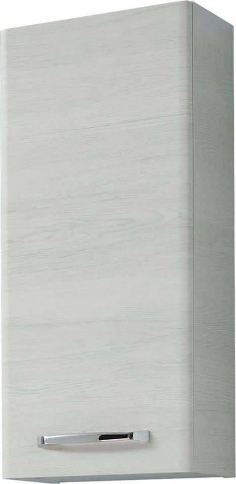 Saphir Hängeschrank Quickset Wand-Badschrank 30 cm breit mit 1 Tür und 2 Glas-Einlegeböden Badezimmer-Hängeschrank inkl. Türdämpfer, Griffe in Chrom Glanz von Saphir