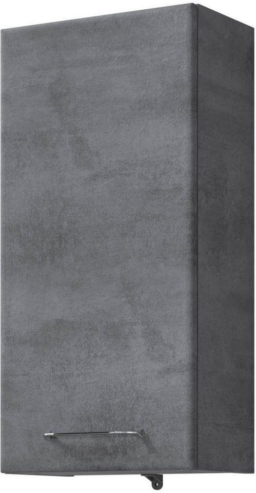 Saphir Hängeschrank Quickset 945 Wand-Badschrank 35 cm breit mit 1 Tür und 2 Einlegeböden Badezimmer-Hängeschrank inkl. Türdämpfer, Griffe in Chrom Glanz von Saphir