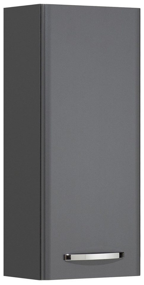 PELIPAL Hängeschrank in Anthrazit Hochglanz mit einer Tür und 2 Einlegeböden (BxHxT: 30x70x20 cm) von PELIPAL