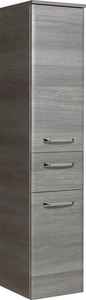 Saphir Midischrank Quickset Badschrank 30 cm breit, 2 Türen, 1 Schublade, 3 Einlegeböden Badezimmer-Midischrank inkl. Türdämpfer, Griffe in Chrom glänzend von Saphir