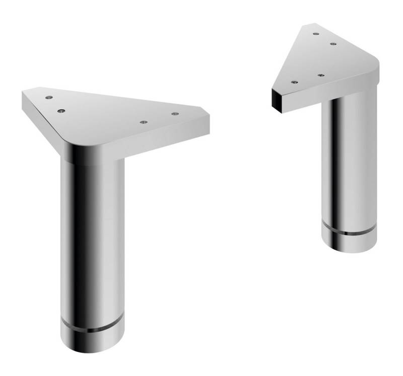 PELIPAL Möbelfuß Fußset, FILO, Grau, B 3 cm, T 3 cm, 2er Set, (2-St) von PELIPAL