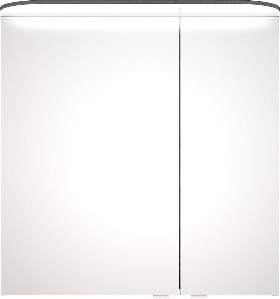 Saphir Spiegelschrank Balto Sprint Badschrank mit LED-Lichtkranz, 70 cm breit, 2 Türen Schalter-/ Steckdosenkombination, inkl. Türdämpfer, 567LM, 12V LED Saphir Spiegelschrank Balto Sprint Badschrank mit LED-Lichtkranz, 70 cm breit, 2 Türen Schalter-/ Steckdosenkombination, inkl. Türdämpfer, 567LM, 12V LED von Saphir