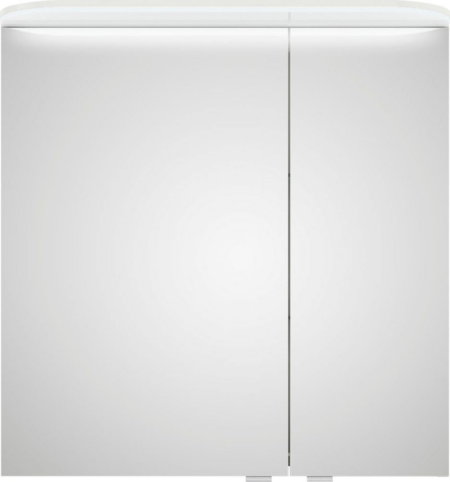 Saphir Spiegelschrank Balto Sprint Badschrank mit LED-Lichtkranz, 70 cm breit, 2 Türen Schalter-/ Steckdosenkombination, inkl. Türdämpfer, 567LM, 12V LED Saphir Spiegelschrank Balto Sprint Badschrank mit LED-Lichtkranz, 70 cm breit, 2 Türen Schalter-/ Steckdosenkombination, inkl. Türdämpfer, 567LM, 12V LED von Saphir