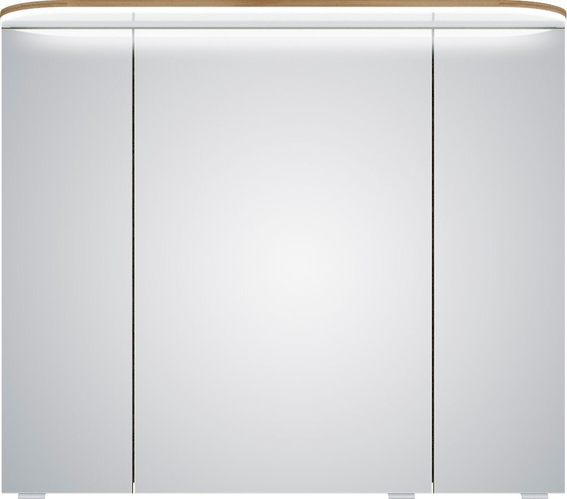 Saphir Spiegelschrank Balto Sprint Badschrank mit LED-Lichtkranz, 85,2 cm breit, 3 Türen Schalter-/ Steckdosenkombination, inkl. Türdämpfer, 693LM, 12V LED Saphir Spiegelschrank Balto Sprint Badschrank mit LED-Lichtkranz, 85,2 cm breit, 3 Türen Schalter-/ Steckdosenkombination, inkl. Türdämpfer, 693LM, 12V LED von Saphir