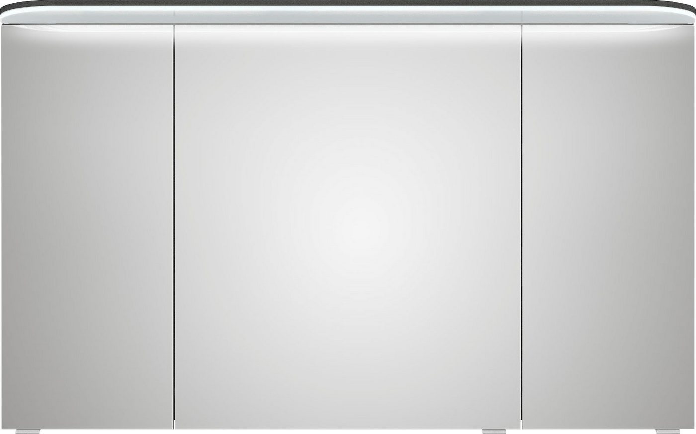 Saphir Spiegelschrank Balto Sprint Badschrank mit LED-Lichtkranz, 120 cm breit, 3 Türen Schalter-/ Steckdosenkombination, inkl. Türdämpfer, 987LM, 12V LED Saphir Spiegelschrank Balto Sprint Badschrank mit LED-Lichtkranz, 120 cm breit, 3 Türen Schalter-/ Steckdosenkombination, inkl. Türdämpfer, 987LM, 12V LED von Saphir