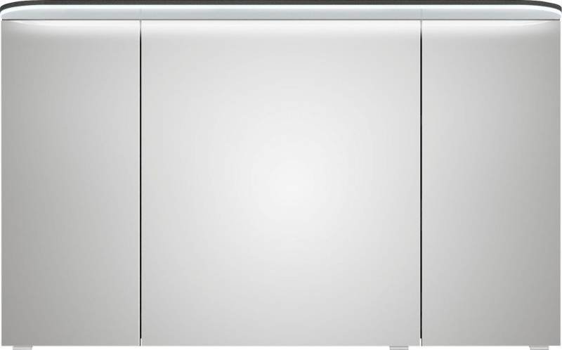 Saphir Spiegelschrank Balto Sprint Badschrank mit LED-Lichtkranz, 120 cm breit, 3 Türen Schalter-/ Steckdosenkombination, inkl. Türdämpfer, 987LM, 12V LED von Saphir