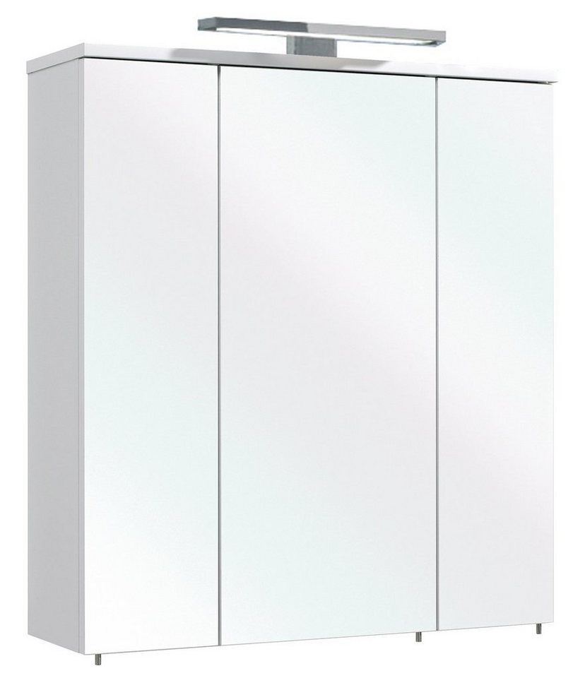 PELIPAL Spiegelschrank GERD, B 65 cm, Weiß matt, mit LED-Beleuchtung von PELIPAL