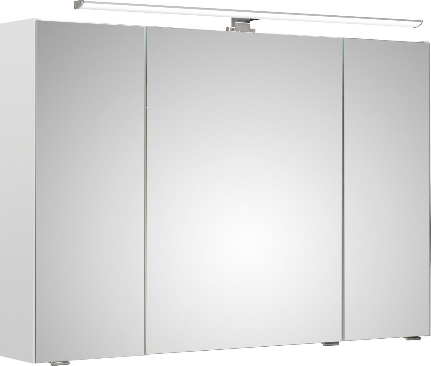 Saphir Spiegelschrank Quickset Badschrank, 3 Spiegeltüren, 6 Einlegeböden, 105 cm breit inkl. LED-Beleuchtung, Türdämpfer, Schalter-/Steckdosenkombination Saphir Spiegelschrank Quickset Badschrank, 3 Spiegeltüren, 6 Einlegeböden, 105 cm breit inkl. LED-Beleuchtung, Türdämpfer, Schalter-/Steckdosenkombination von Saphir
