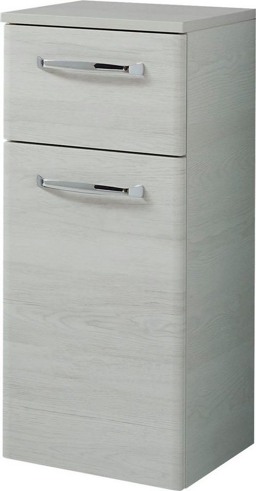 Saphir Unterschrank Quickset Badschrank 30 cm breit, 1 Tür, 1 Schublade, 1 Einlegeboden Badezimmer-Unterschrank inkl. Türdämpfer, 1 Tür, Griffe in Chrom Glanz von Saphir