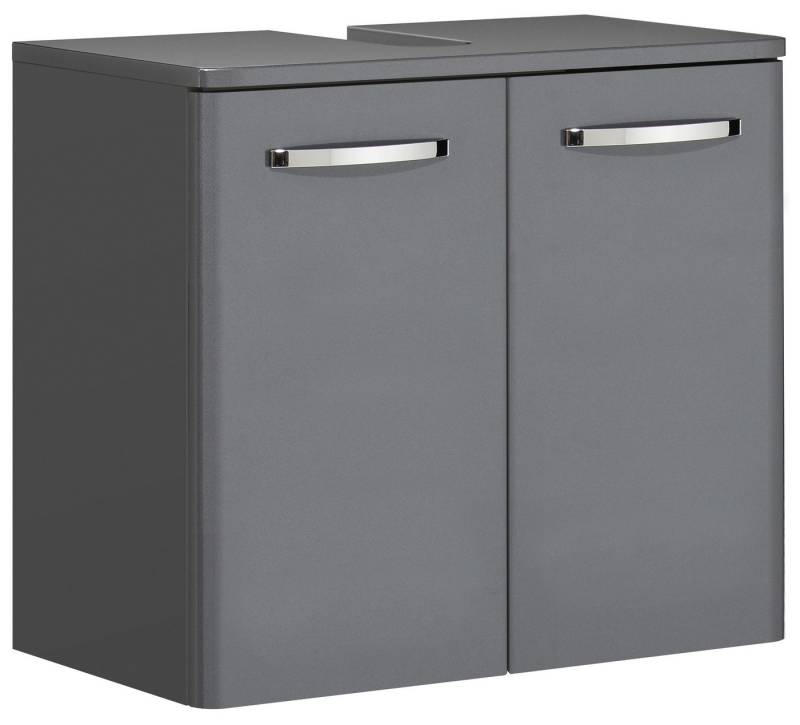 PELIPAL Waschbeckenunterschrank in Anthrazit Hochglanz mit 2 Türen (BxHxT: 60x53x33 cm) von PELIPAL