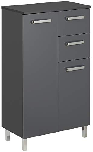 Pelipal Badezimmerschrank Quickset 311 in Anthrazit Glanz, 60 cm breit | Unterschrank mit 2 Türen, 2 Schubkästen und 1 Einlegeboden Pelipal Badezimmerschrank Quickset 311 in Anthrazit Glanz, 60 cm breit | Unterschrank mit 2 Türen, 2 Schubkästen und 1 Einlegeboden von Pelipal