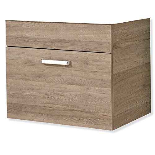 Pelipal Waschtischunterschrank Quickset 313 in Sanremo Eiche Terra quer Nachbildung, 63 cm breit | Waschtischunterschrank ohne Waschbecken mit 1 Schubkasten von Pelipal