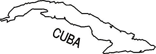PEMA INDIGOS UG - Wandtattoo Wandsticker Wandaufkleber Aufkleber M086 Landkarte Cuba 194 x 66 cm Farbwahl 48 Farben von PEMA