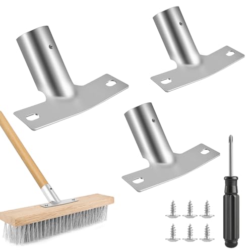 3 Stück Besenstiel Halterung Stabil Metallstielhalter Φ28 mm Metall Stielhalter für Besen, Verzinkt Stielhalter Metallhalter mit Schrauben & Schraubendreher Besenstielhalterung für Besenstiele 3 Stück Besenstiel Halterung Stabil Metallstielhalter Φ28 mm Metall Stielhalter für Besen, Verzinkt Stielhalter Metallhalter mit Schrauben & Schraubendreher Besenstielhalterung für Besenstiele von PENCHUAN
