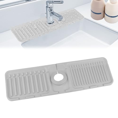 Silikon Wasserhahn Matte,2024 Neu Faucet Guard, Silikon Abtropfmatte für Küche, Wasserhahn Spritzschutz, Spüle Splash Guard, Faltbare Wasserhahnmatte für Waschbecken,Wasserhahnmatte für Küchenspüle von PENCHUAN