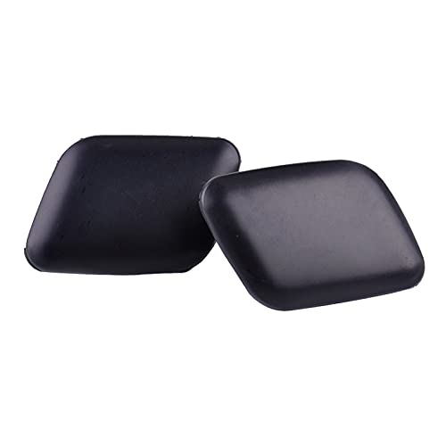 PENGFA Wshao Store 1 Paar Urable. Abs Front-Bumper-Scheinwerfer-Waschmaschine Cover Cap Ersatz for Audi A6 C5 1998-2002 4B0955275 4B0955276 (Color : Black) von PENGFA