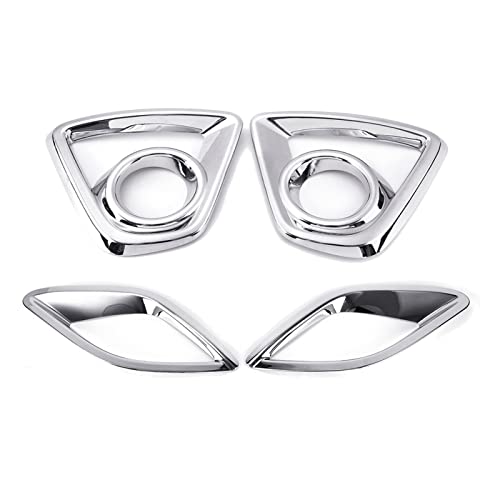 Wshao store BUMPER Nebelscheinwerfer Chrom garnieren Fit for Mazda CX- 5 CX5 2013 2014 2015 2016 car hintere schwanzlichter lampe schatten rahmen trim abdeckung styling ( Color : Front And Rear ) von PENGFA