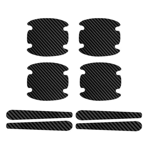 PENGFNB Autotürgriff Schutzfolie Set für Mini ONE/Cooper/JCW 3-Türer 3(III) F56 I 2014-2021, Anti-Kratz Türgriff Aufkleber Autotür Tasse Griff Griffmulde Schutz Lackschutzfolien,A/Black von PENGFNB