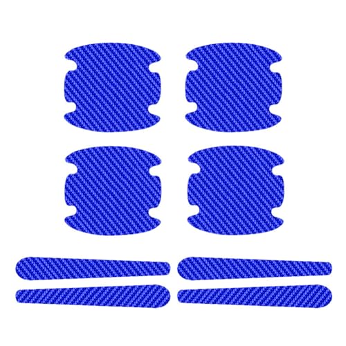 PENGFNB Autotürgriff Schutzfolie Set für Skoda Octavia III/3 Combi (Kombi Typ 5E AB 2013), Anti-Kratz Türgriff Aufkleber Autotür Tasse Griff Griffmulde Schutz Lackschutzfolien,D/Blue von PENGFNB
