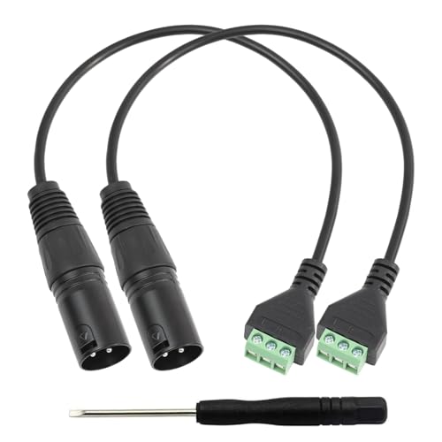 PENGLIN 2 Stück XLR Stecker auf 3 Pins Schraubklemmenblock Adapter für Lautsprecher und Mikrofon,XLR Stecker auf 3 poligen Kablel Anschluss PENGLIN 2 Stück XLR Stecker auf 3 Pins Schraubklemmenblock Adapter für Lautsprecher und Mikrofon,XLR Stecker auf 3 poligen Kablel Anschluss von PENGLIN