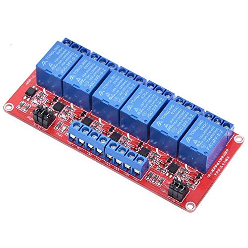 PENGLIN 5V 12V 24V Relais Modul mit Optokoppler High oder Low Level Trigger für Raspberry (1PCS 6 Kanal 5V) von PENGLIN