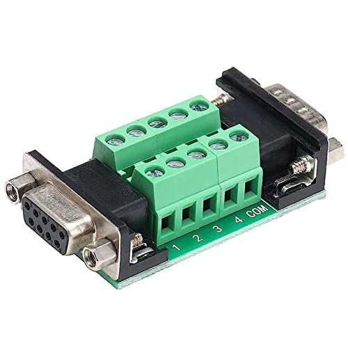 PENGLIN DB9 Stecker auf Buchse Breakout Board, RS232 D-SUB Seriell auf 9 Polige Anschlussklemme Gender Changer Stecker von PENGLIN
