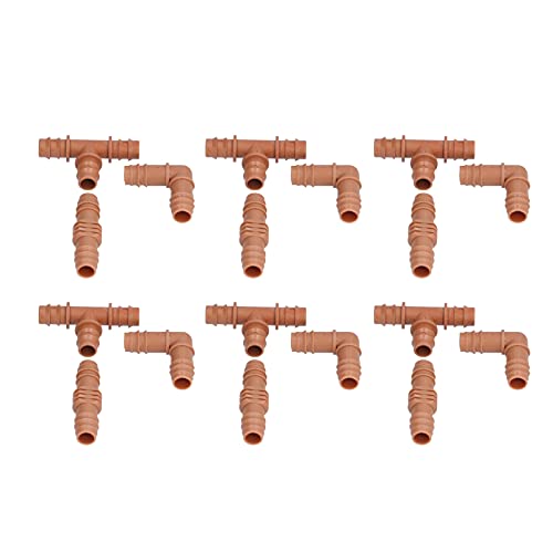 Bewässerungsanschläge Kit Braunes Wasserstachel Kopplung Anschlüsse 16mm Rohre für die Gartenarbeit von PENGQIANJU