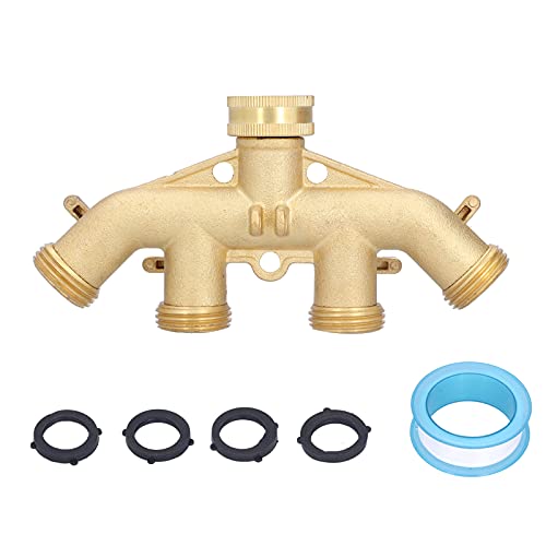 Brass 4 -Wege -Schlauch -Splitter -Stecker Wasserhändler für Gartenbewässerungszubehör Brass 4 -Wege -Schlauch -Splitter -Stecker Wasserhändler für Gartenbewässerungszubehör von PENGQIANJU