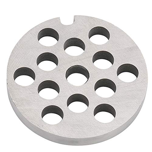 Edelstahl-Fleischwolfklinge, Fleischwolfplatte, Scheibenmesser, Ersatzzubehör für Fleischwolf, Obst, Gemüse, Ingwerknödel, Größen 3 mm, 5 mm, 8 mm, 10 mm (8mm) von PENGQIANJU
