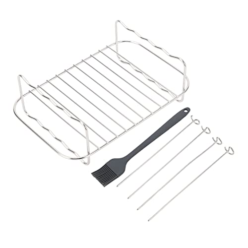 Edelstahl Multi -Layer -Fritteus -Rack für Ningja Foodi DZ201 401 Doppelkorb Fryers Accessoires von PENGQIANJU