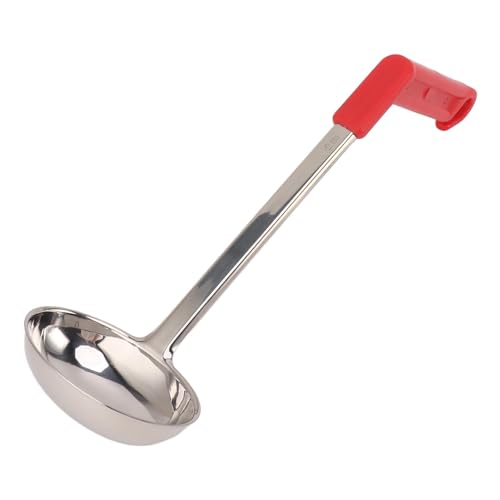 Edelstahl Multifunktion ale Suppen kelle Robust gebogene Griff Küchen kelle (80 ml) von PENGQIANJU