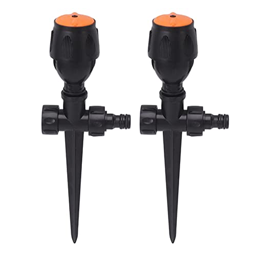 Gartensprinkler Plastik 360 Grad rotierender Bewässerungssprinkler Großer Bereich Abdeckung für Garten Yard Rasen von PENGQIANJU