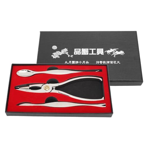 Meeresfrüchtewerkzeuge Set Edelstahl krabbenkrabben Cracker Nuss Löffel Gabel Gabel Zinklegierung Material für Küche essen kompaktes Licht essen von PENGQIANJU