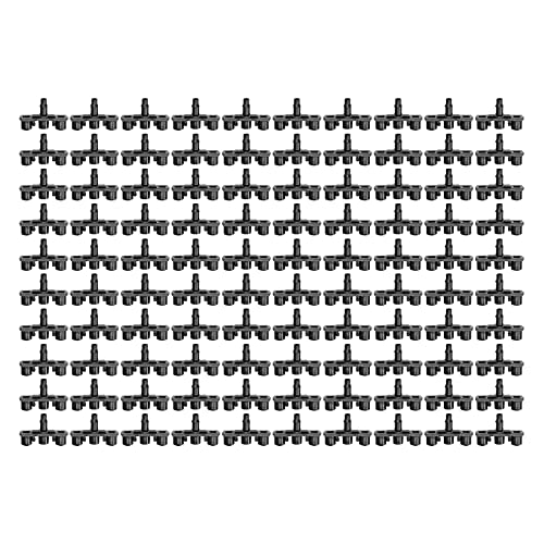 PENGQIANJU 100pcs 3way -Stecker 47 Schlauchanschluss G Sprühdüse Sprinklerarmaturen ideal zum Bewässern von Gartenbetten Farms Rasengrün PENGQIANJU 100pcs 3way -Stecker 47 Schlauchanschluss G Sprühdüse Sprinklerarmaturen ideal zum Bewässern von Gartenbetten Farms Rasengrün von PENGQIANJU