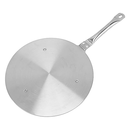 PENGQIANJU 24 cm Edelstahl Wärmediffusor -Platten -Induktionskocheradapter mit Griff für die Küche zu Hause Küche von PENGQIANJU