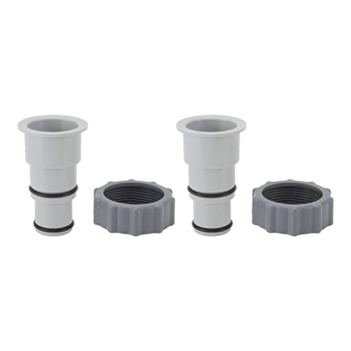 PENGQIANJU 2pcs Kunststoffersatzschlauchadapter für Gewindeverbindungspumpen 1,5 Zoll 1,25 Zoll Schläuche Poolzubehör PENGQIANJU 2pcs Kunststoffersatzschlauchadapter für Gewindeverbindungspumpen 1,5 Zoll 1,25 Zoll Schläuche Poolzubehör von PENGQIANJU