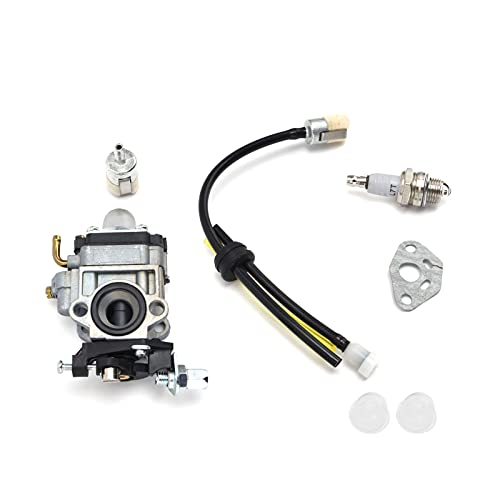 PENGQIANJU Carburetor Kit Zündkerze Ölrohrbaugruppe Aluminium Materialgebläse Kit 967086901 für Pro 46cc PR46BT Pro von PENGQIANJU