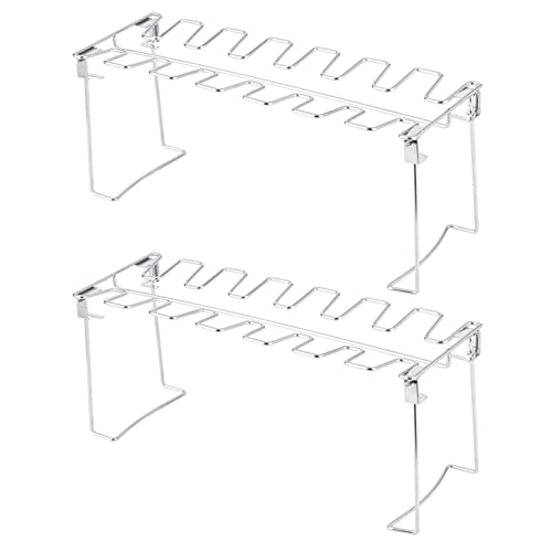 PENGQIANJU Edelstahl Hähnchenbein Grill Rack Klappgrill Ofen Röster Ständer hohe Tieftemperatur Multi -funktionale Verwendung Küche Outdoor Outdoor von PENGQIANJU