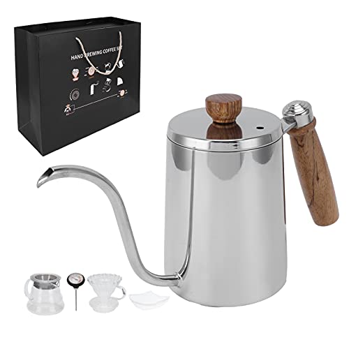 PENGQIANJU Für mehr Kaffee maschine Set Tropf Kaffee breker für Kaffee blätter (Edelstahl-Farbpolch-Handtopf aus Edelstahl) von PENGQIANJU