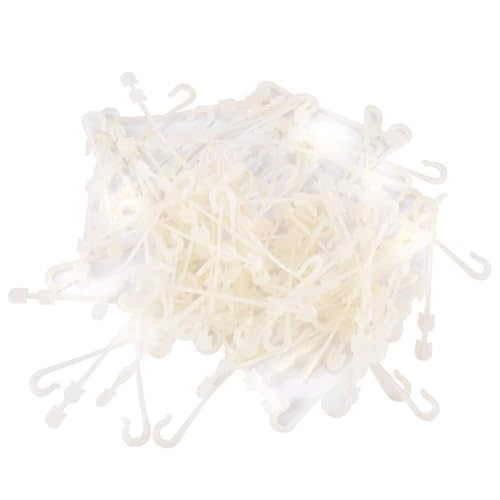 PENGQIANJU Gartenpflanzen Support Clips Vine zum Ziehen mit Haken aus Kunststoff Tomate Gemüse feste Klemmen Weiß 100 Stück von PENGQIANJU
