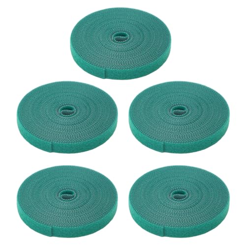 PENGQIANJU Pflanzenkrawatte Nylon Wiederverwendbare Selbstklebende Wickelgartengurt für Pflanzenstütze dunkelgrün von PENGQIANJU