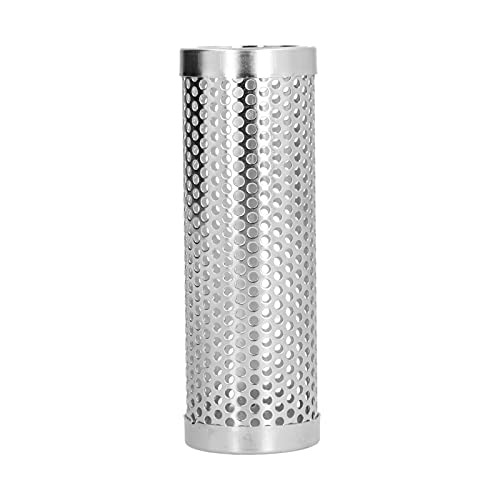 PENGQIANJU Robustes BBQ-Pellet-Rauchrohr aus Edelstahl mit großer Kapazität für Camping im Freien (Länge 15,3 cm*Hoch 5,3 cm 【Bestellauswahl: Runde) von PENGQIANJU