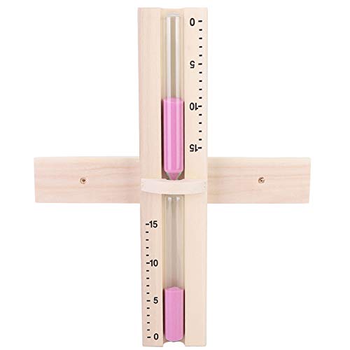 PENGQIANJU Sauna Sanduhr Glas Sanduhr Wandmontage Holz Pink Sands Saunaraum 15 Minuten PENGQIANJU Sauna Sanduhr Glas Sanduhr Wandmontage Holz Pink Sands Saunaraum 15 Minuten von PENGQIANJU
