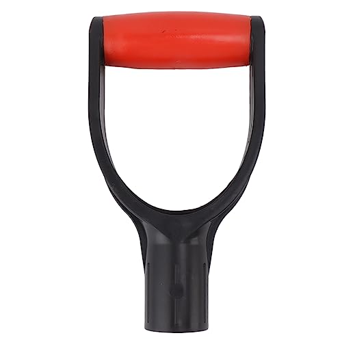 Schaufel D Grip Griff Silikonverstärkung Schneeschaufel Ersatz zum Graben des Rakingwerkzeugs (Rot+schwarz) von PENGQIANJU
