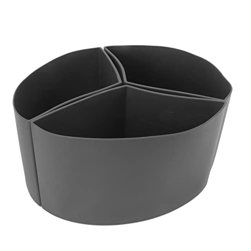 Silikon Slow Cooker Divider Liner Wiederverwendbares und Lecksicherer Spülmaschinen sicherer Kochscheiben für 6 Liter Topf (Grau) von PENGQIANJU