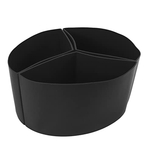 Silikon Slow Cooker Divider Liner Wiederverwendbares und Lecksicherer Spülmaschinen sicherer Kochscheiben für 6 Liter Topf (Schwarz) von PENGQIANJU