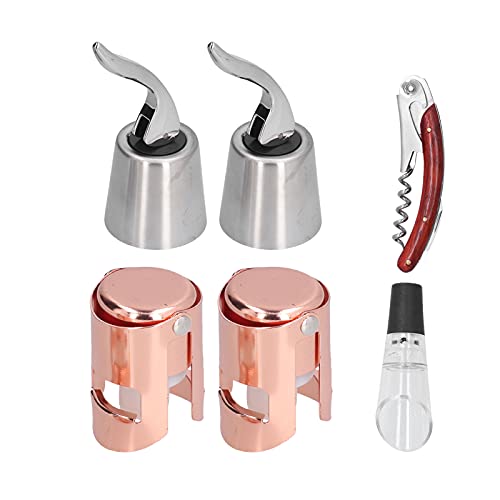 Weinflaschen Stopper Set Champagnerkorkenzieher Edelstahl -Konservierung Kit Kit von PENGQIANJU